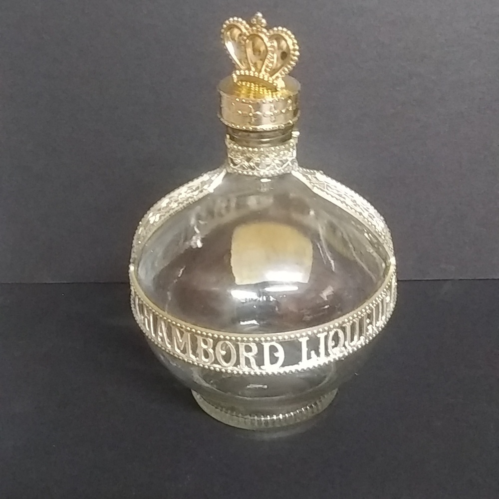 Vintage Royale Deluxe Chambord Liqueur Bottle Decanter 750ml  Empty